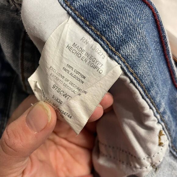 Wrangler Jeans Co Men's Jeans 30x30 Light Blue Loose Straight Zip Fly Casual - Picture 11 of 12